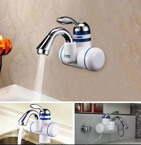 Hot water shower tap for wall mount