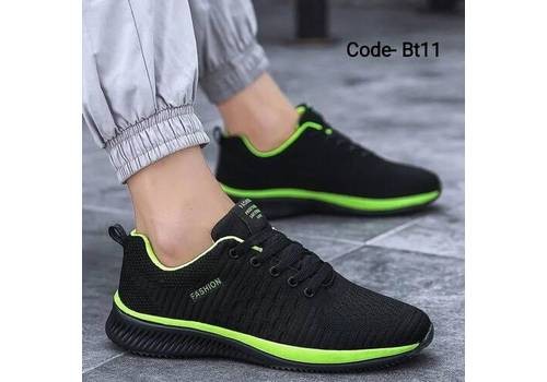 Fashion Black & Green Sneaker For Men
