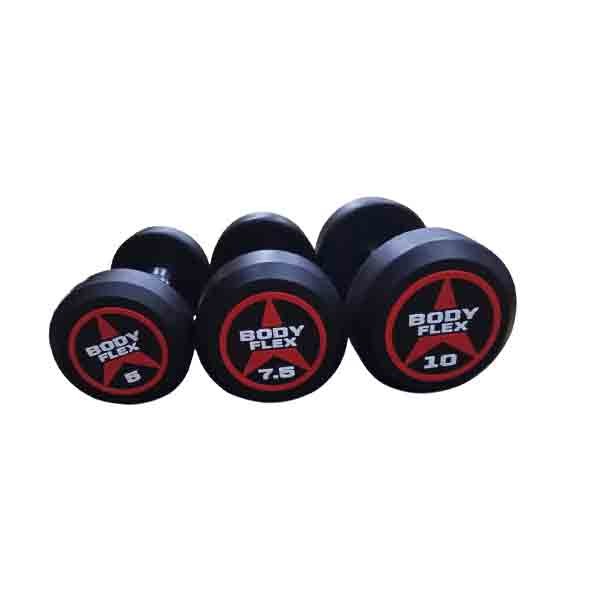 US1003 Round Rubber Dumbbell -Pair