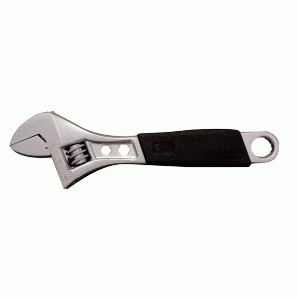 6inch JETECH Brand AWS-6 Adjustable Wrench with Black Color Rubber Grip Handle