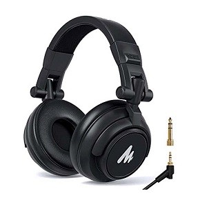 MAONO AU-MH601 Over Ear Stereo Monitor 50MM Drivers Studio Headphones For Music, DJ, Podcast