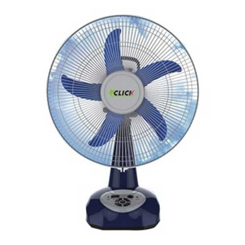 Click Rechargeable Table Fan 12'' USB Charger
