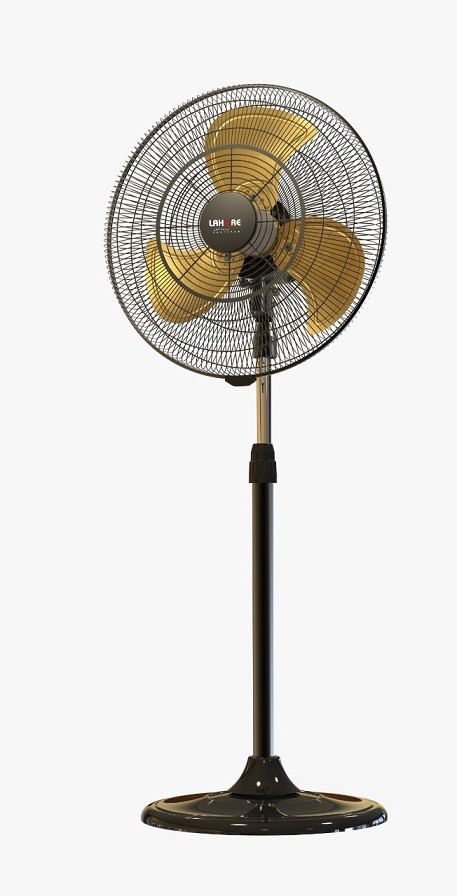 Lahore Brand 18 Inch Stand Fan Black Gold LH-108