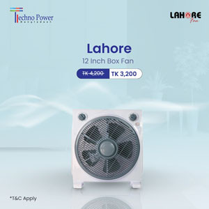 Box FANS Lahore BRAND MODEL 807 12 iNCH White Grey