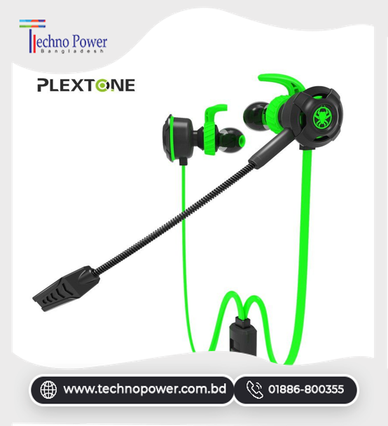 Plextone G30 PC Gaming Headset With Microphone In Ear Bass Noise Cancelling Earphone For Phone, Computer, PS4