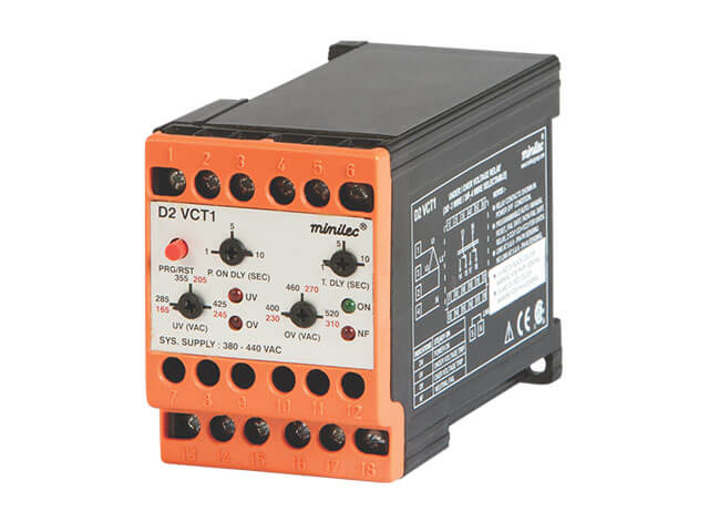 Minilec Voltage Monitoring Relays D2 VCT1