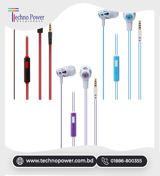 Elegant In-Ear Headsets With-Wire Mic By Astrum (EB240)