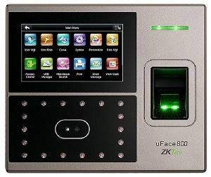 Biometic Face and Fingerprint Reader Access Control ZKTeco Uface-800