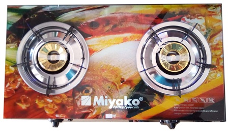 Miyako Auto Double Gas Stove - Multicolor