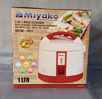 Miyako Rice Cooker 1LTR 400W