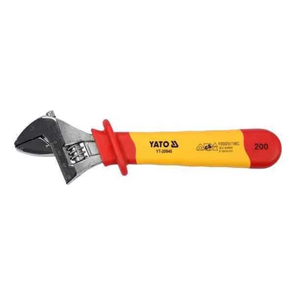 8 Inch Yato Brand yt-20940 Insulated Adjustable Wrench