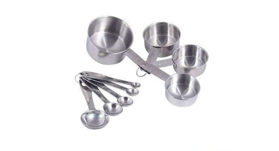 Measuring Cups and Spoons Stainless Steel