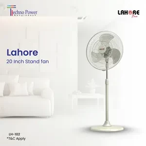 Lahore Brand 20 Inch Stand Fan Off White LH-102