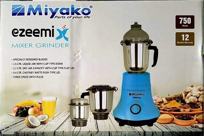 Miyako EzeemiX Mixer Grinder - 750 Watt