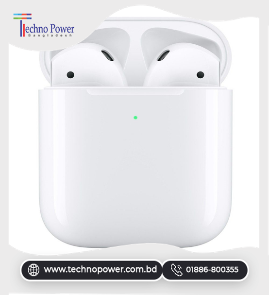 Original Apple AirPods With Wireless Charging Case (Latest Model- MRXJ2ZM/A)