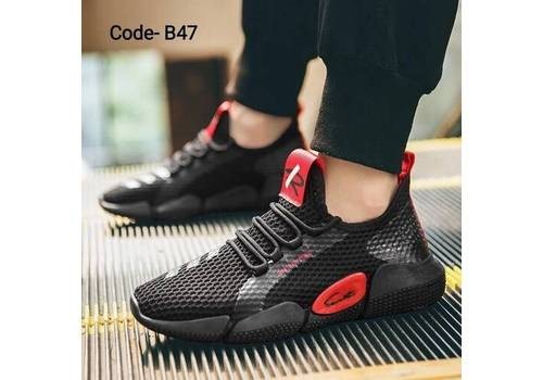 Stylish Black & Red Sneaker For Men