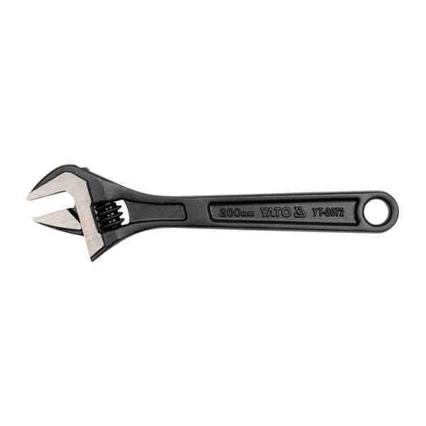 8 inch Yato Brand YT-2072 Black Color Adjustable Wrench