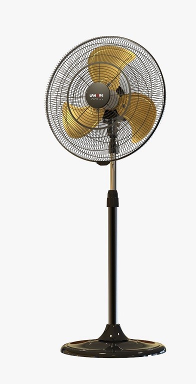 Lahore Brand 16 Inch Stand Fan Black Gold LH-106