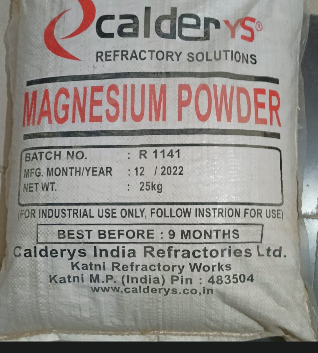 REFACTORY Magnesium Powder (25 kg)