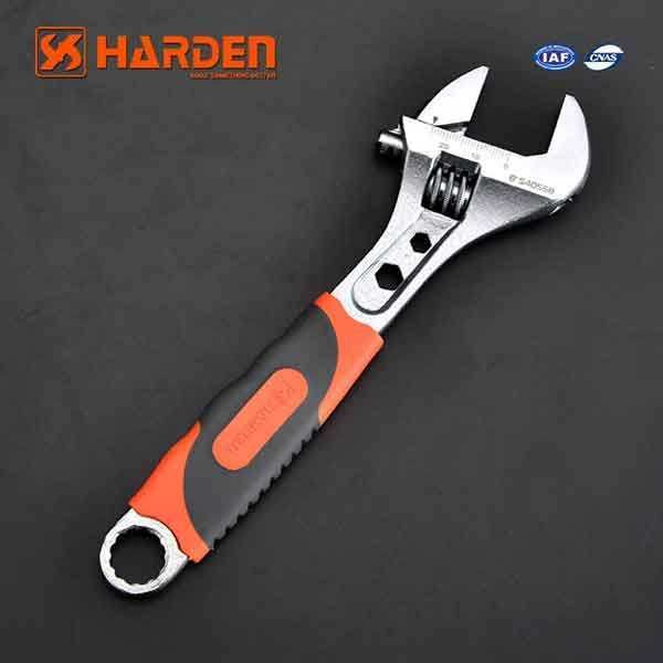 10 Inch Harden Brand Professional Adjustable Wrench With Rubber Grip
