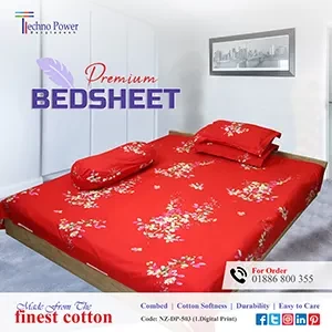 Novozaa Bed Sheet (Hand Block Print) With Pillow Covers