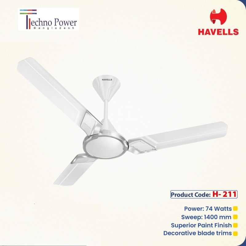 ﻿Havells Zester 56inch Pearl White H-211