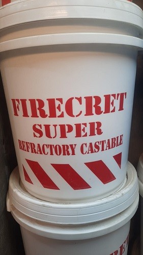 High Castable Fire Cement (FIRECastable) 4000 Degree (50 kg dram)