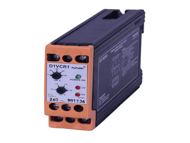 Minilec Voltage Monitoring Relays D1 VCR1