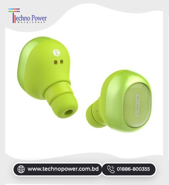 QCY Q29 In-Ear Music Bluetooth Headset With Mic - Green