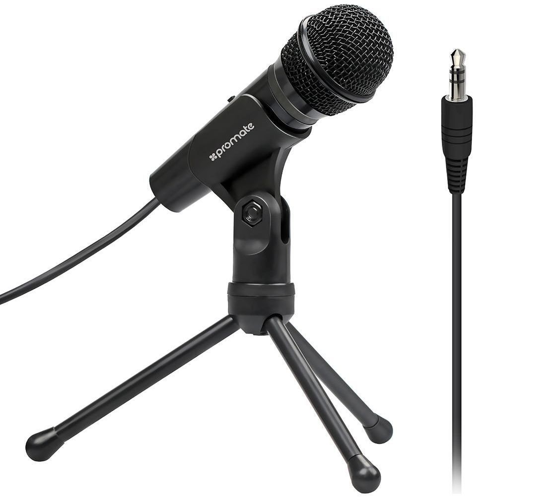 Promate Stereo Multimedia Condenser Vocal Microphone