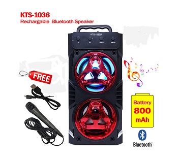 Rechargeable Bluetooth Speaker with Microphone