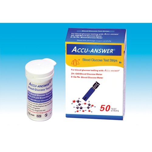 Accu-Answer Glucose Test Meter – Strip 50p