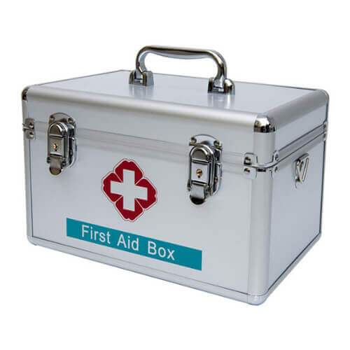 First Aid Box with Security Lock – Aluminum Made