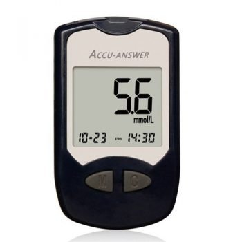 Accu-Answer Glucose Test Meter – black