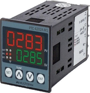 Multispan Ptc-4202A-M1 Progra mmable Temprature Controller With Analog And Modbus Output, 48 X 48 X 95