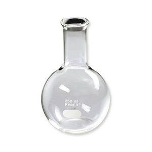 Pyrex 250 ml Glass Flat Bottom Flask