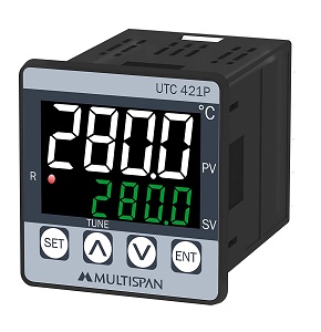 Multispan PID Temperature Controller  1 output Relay and 250 VDC SSR UTC-421P