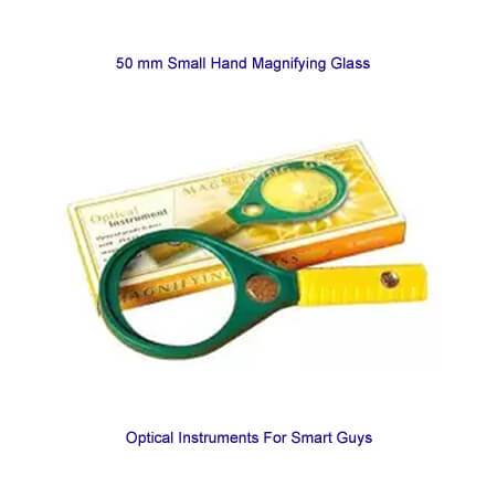 Hand Magnifying Glass 50 mm – Yellow and Green